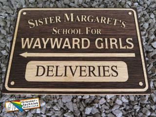 Eikenhout A4 formaat met opwaartse lasergravure